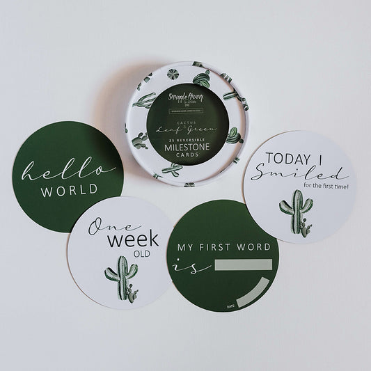 Cactus Reversible Milestone Cards