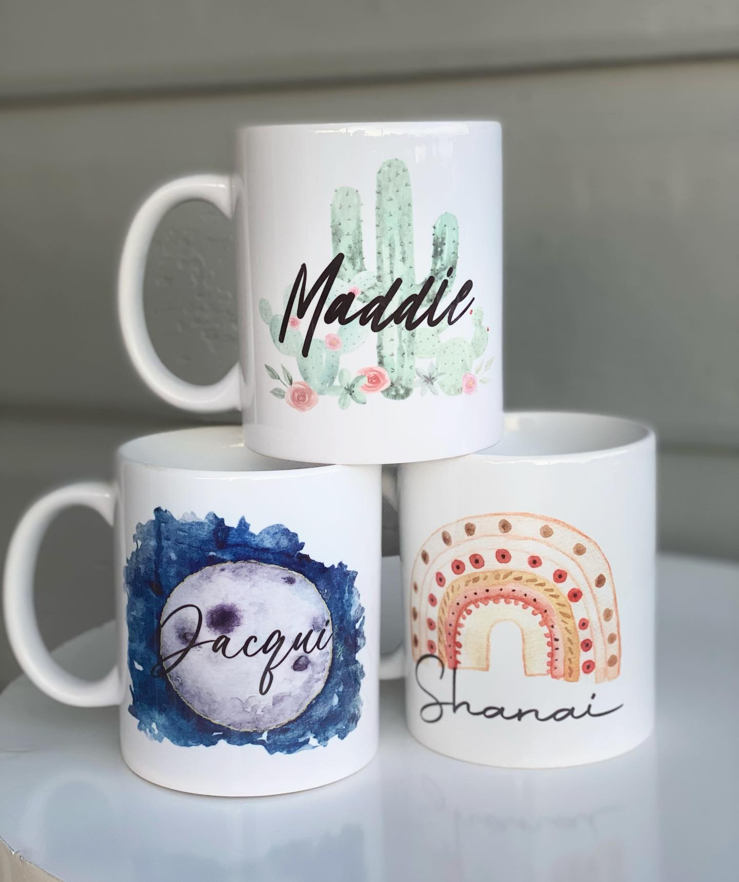 Personalised Rainbow Mug